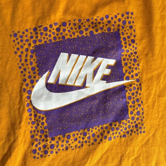 Vintage NIKE Orange Yellow Purple‎ Lakers Shirt Men’s Size Medium VTG - Picture 3 of 9